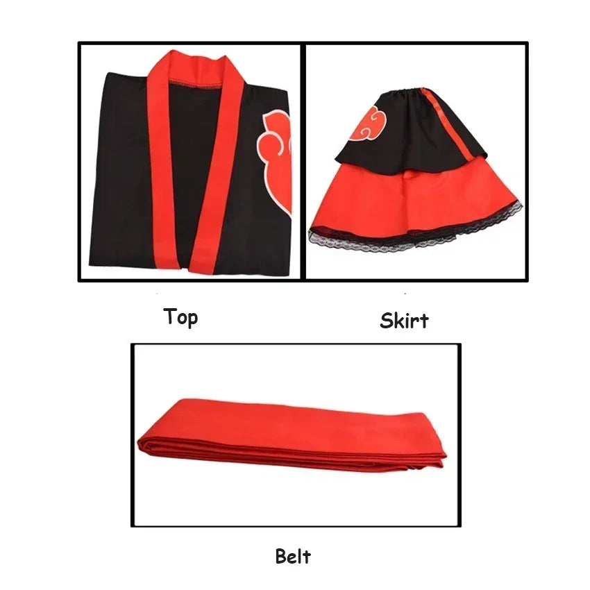 Akatsuki Cosplay Dress Set