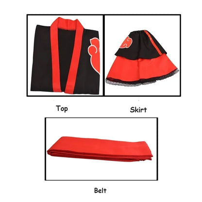 Akatsuki Cosplay Dress Set