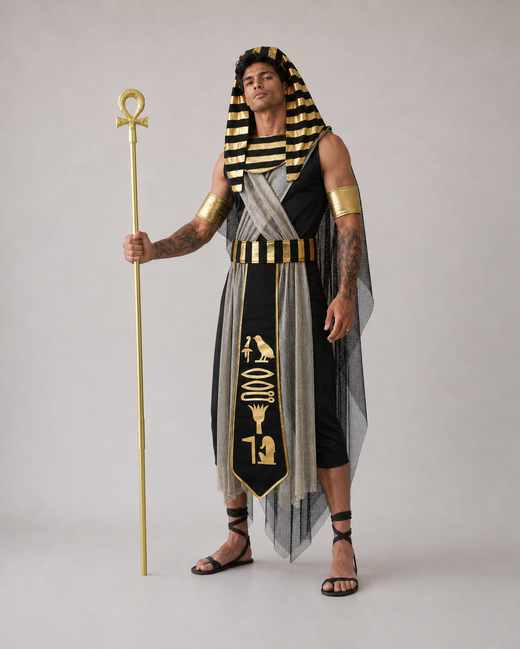 Ancient Egyptian Pharaoh & Queen Costume | Halloween Cosplay