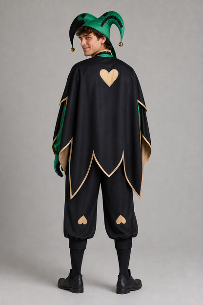 Pierrot Harlequin Cosplay Circus Costume