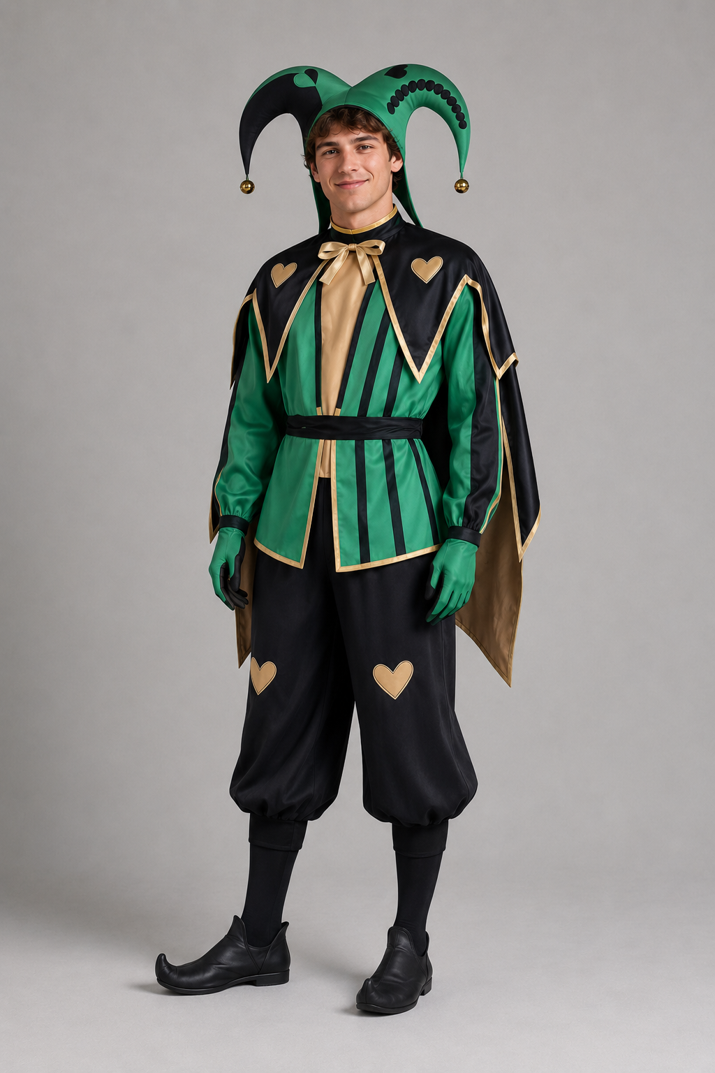 Pierrot Harlequin Cosplay Circus Costume