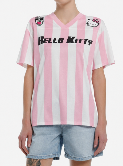 Pink Kitty Anime Soccer Jersey