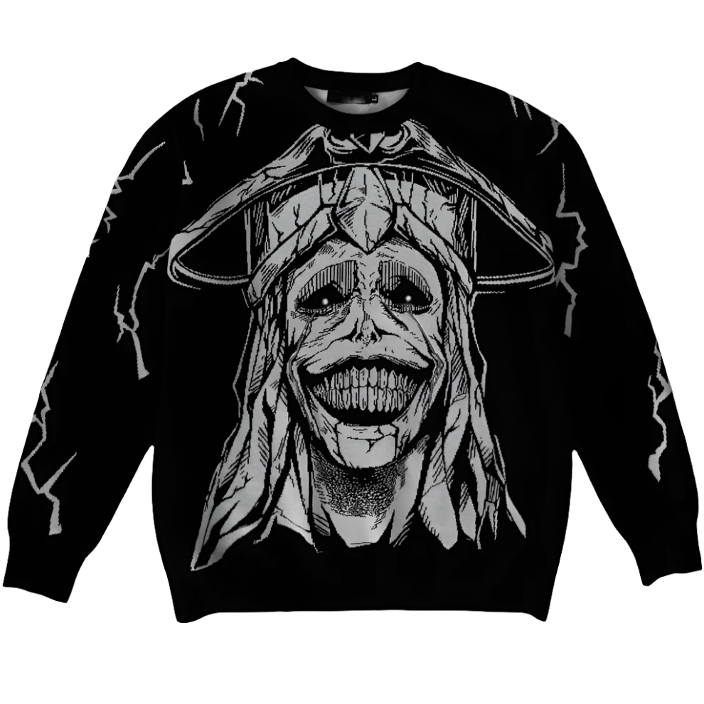 Solo Leveling Statue of God Knit Sweater