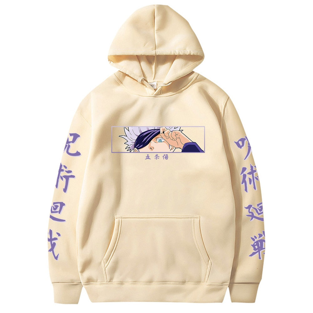 Gojo Satoru "Jujutsu High" Vintage Hoodie