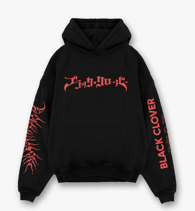 Black Clover "Red Logo" Streetwear Hoodie