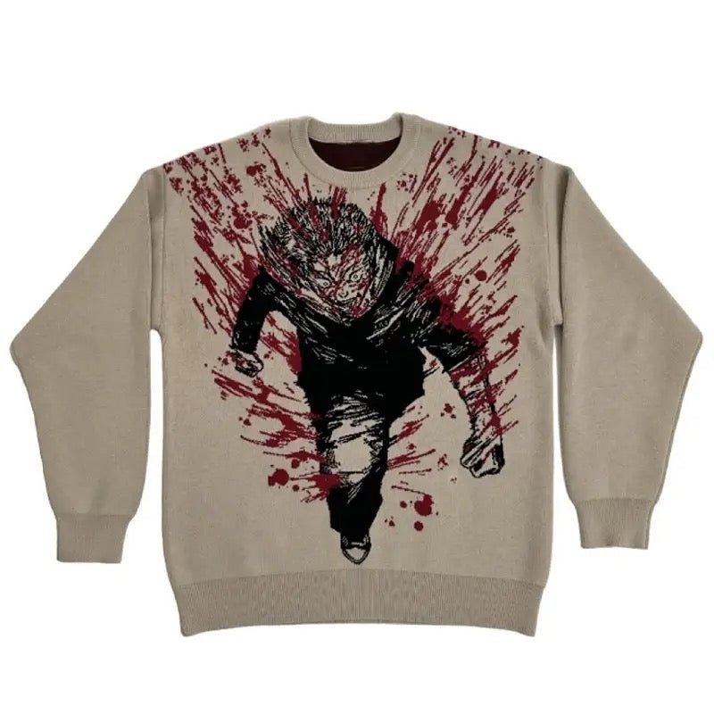 Yuji Itadori Knit Sweater