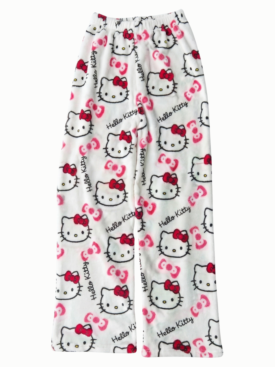 White Hello Kitty Pajama Pants for Couples