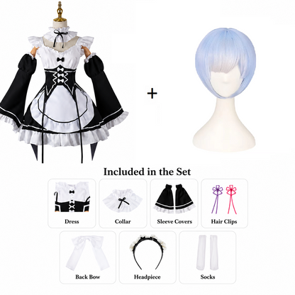 Re:Zero Rem & Ram Maid Cosplay