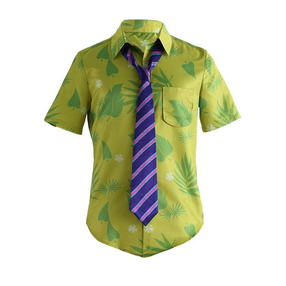 Zootopia Nick Cosplay Shirt With Tie