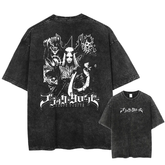 Black Clover "Dark Triad" Acid Wash Tee