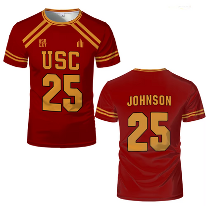Foxhole Court Red Lacrosse Jerseys