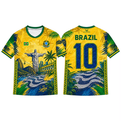 Brazil Graphic Soccer Jersey