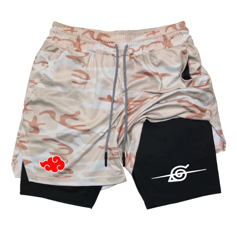 Naruto Double Layer Gym Shorts