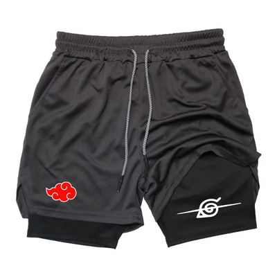 Naruto Double Layer Gym Shorts