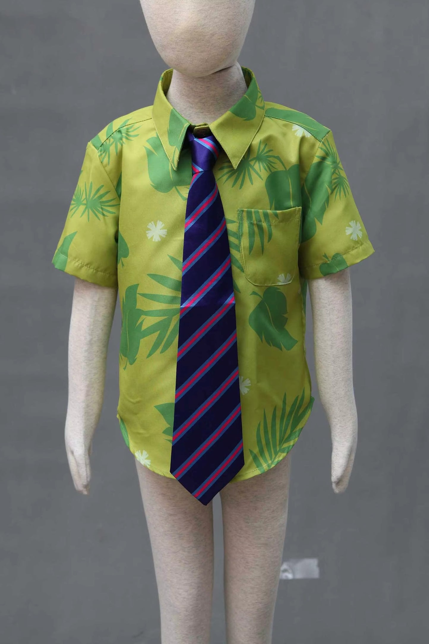 Zootopia Nick Cosplay Shirt With Tie