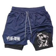 JJK Double Layer Gym Shorts