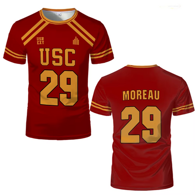 Foxhole Court Red Lacrosse Jerseys