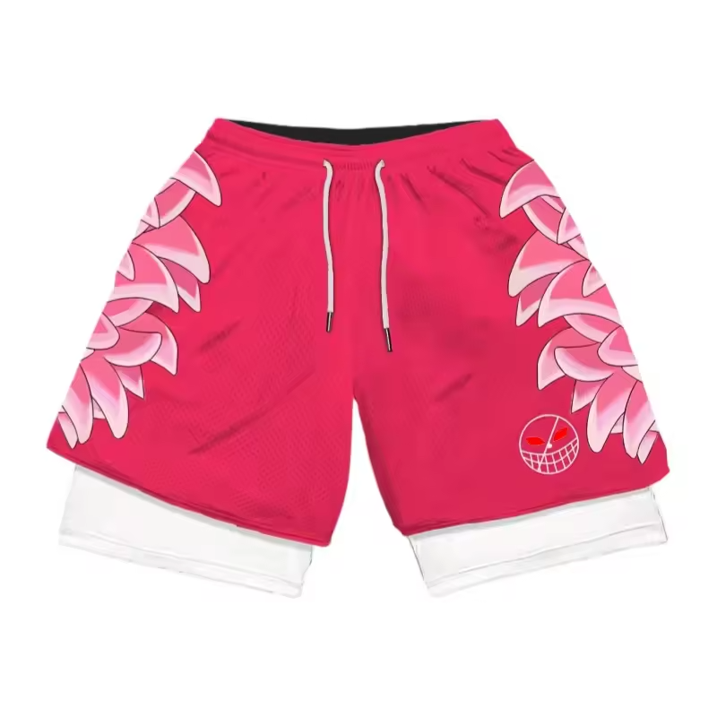 Doflamingo Double Layer Gym Shorts