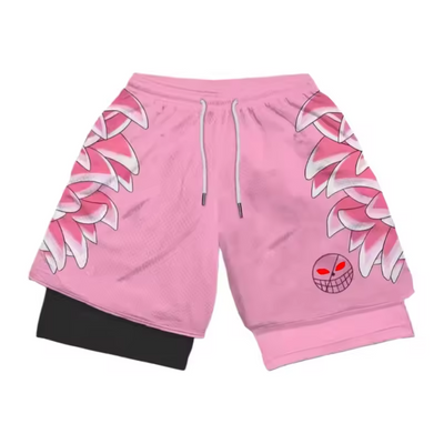 Doflamingo Double Layer Gym Shorts
