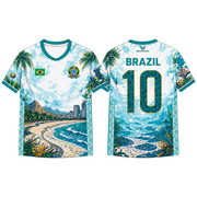 Brazil Graphic Soccer Jersey