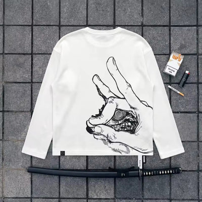 Berserk Hand & Eclipse Eye Long Sleeve Shirt