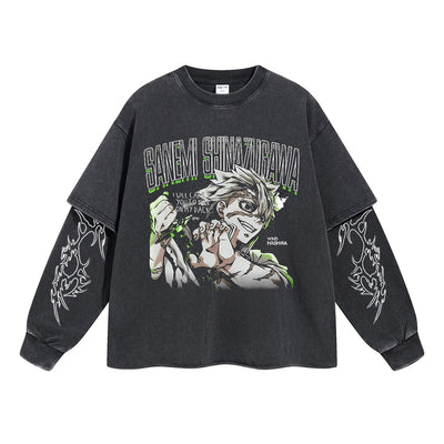 Sanemi Shinazugawa Double Sleeve Tee