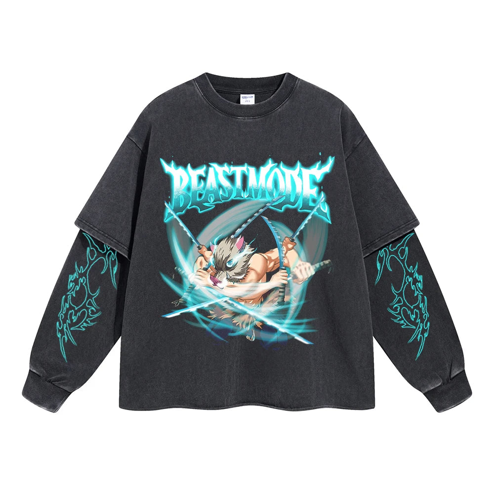 Inosuke Beast Mode Double Sleeve Tee