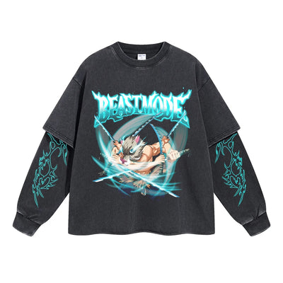 Inosuke Beast Mode Double Sleeve Tee
