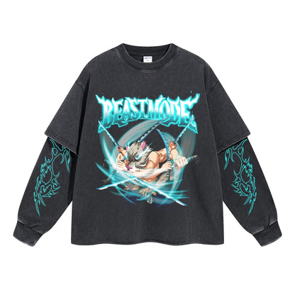 Inosuke Beast Mode Double Sleeve Tee