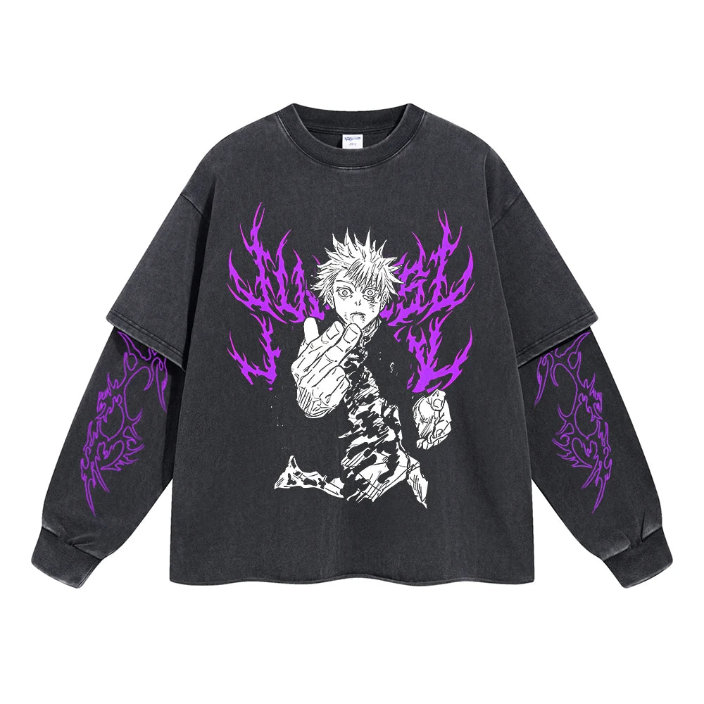 Gojo Limitless Cursed Technique Double Sleeve Tee