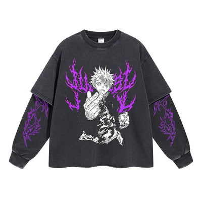 Gojo Limitless Cursed Technique Double Sleeve Tee