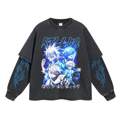 Killua Zoldyck Double Sleeve Tee