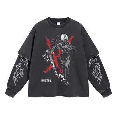 Maki Zenin Clan Rebel Double Sleeve Tee