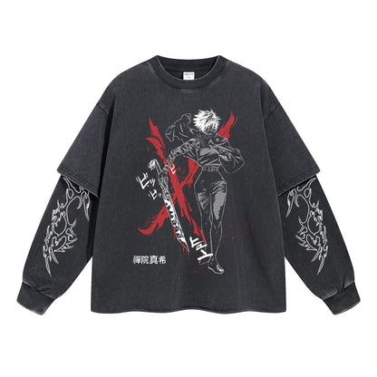 Maki Zenin Clan Rebel Double Sleeve Tee