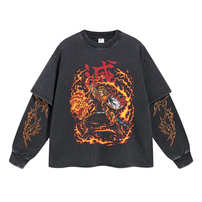 Rengoku Kyojuro Double Sleeve Tee