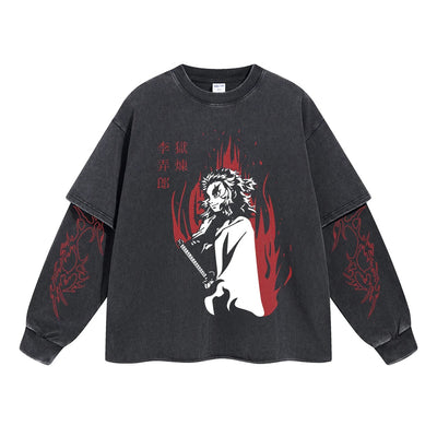 Rengoku Eternal Flame Double Sleeve Tee