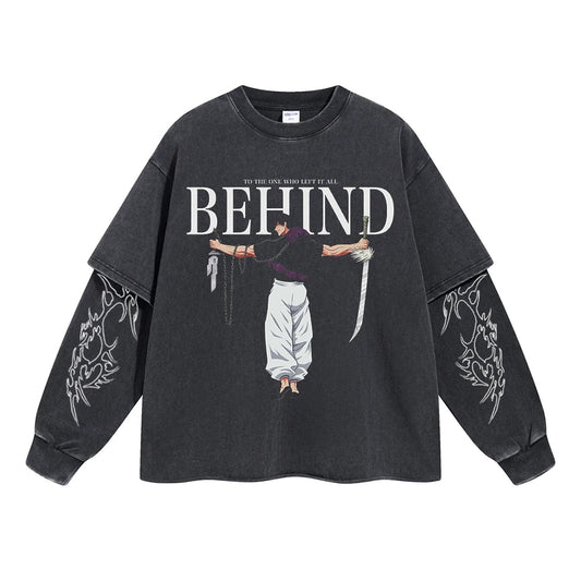 Toji Left It All Behind Double Sleeve Tee