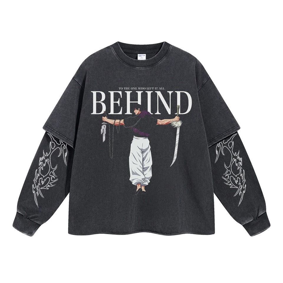 Toji Left It All Behind Double Sleeve Tee