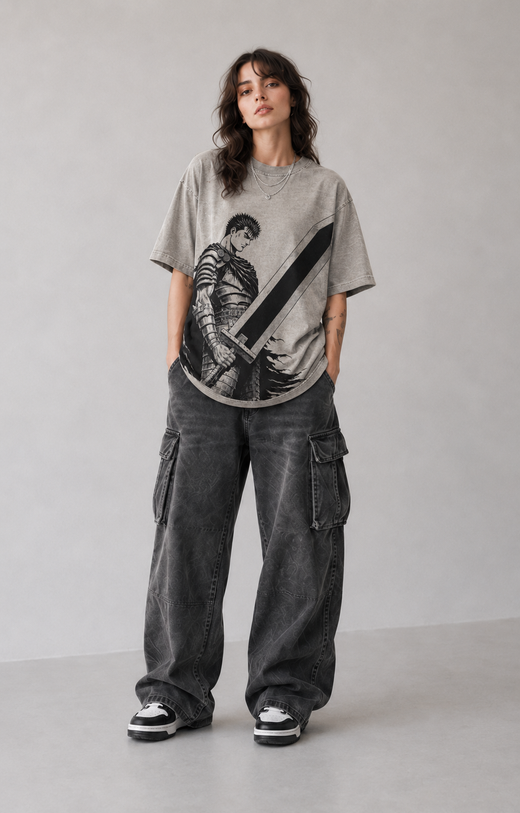 Berserk Guts Dragonslayer Sword Oversized T-Shirt
