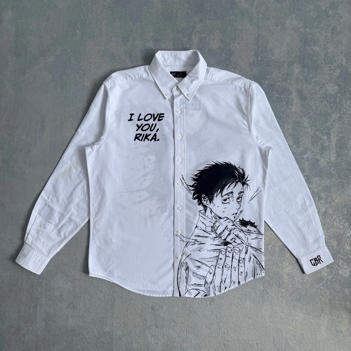 Yuta "I Love You, Rika" Button-Down Shirt