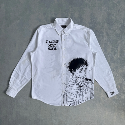Yuta "I Love You, Rika" Button-Down Shirt