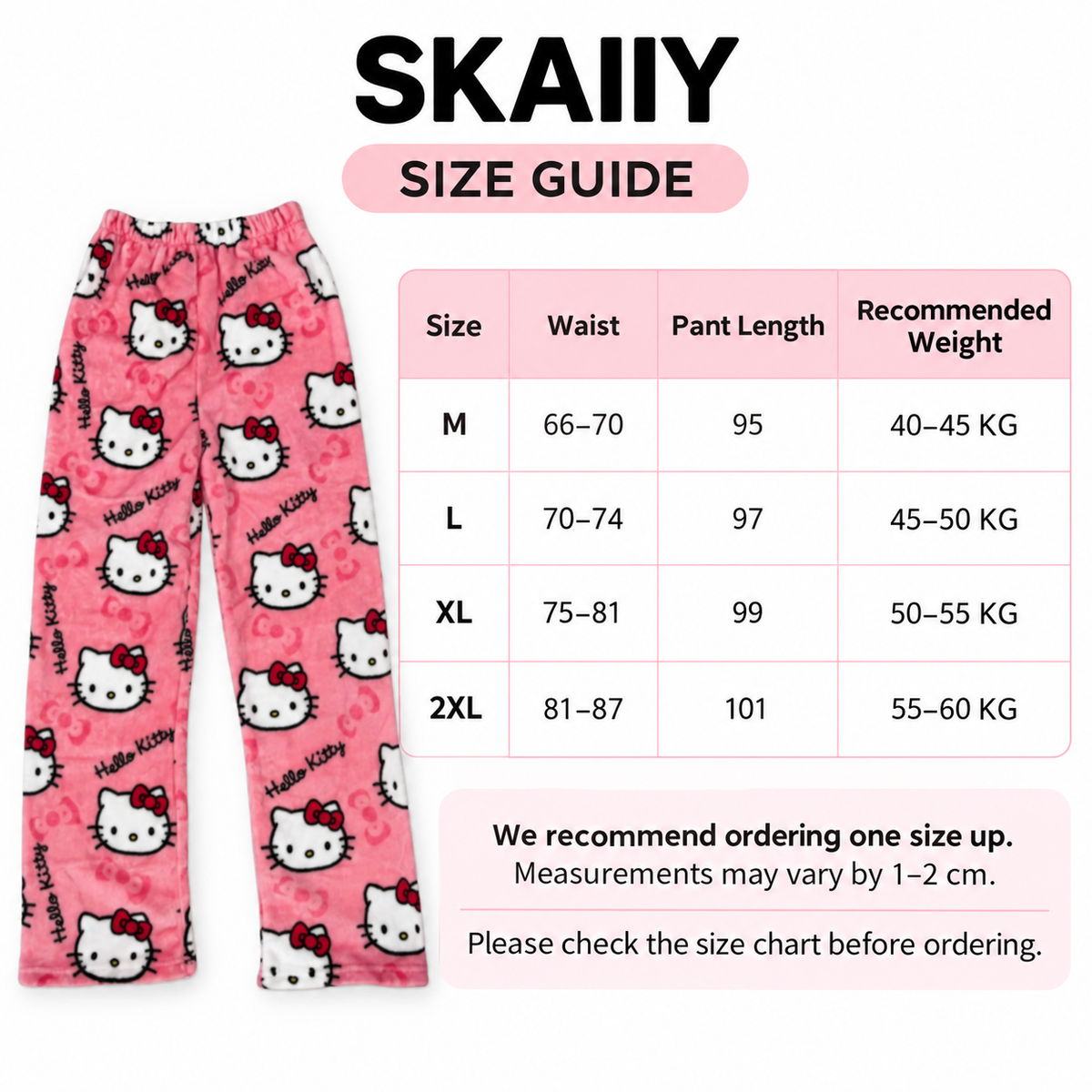 Pink Hello Kitty Pajama Pants Couples
