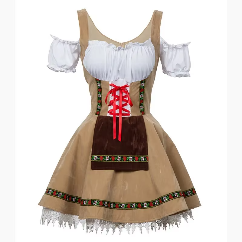 Bavarian Bartender & Waitress Halloween couple Outfit