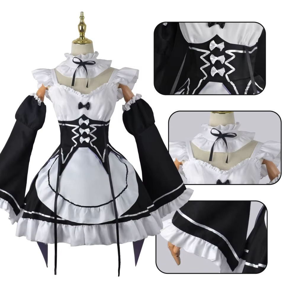 Re:Zero Rem & Ram Maid Cosplay