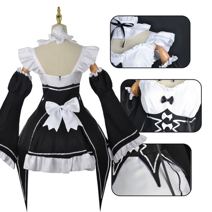 Re:Zero Rem & Ram Maid Cosplay
