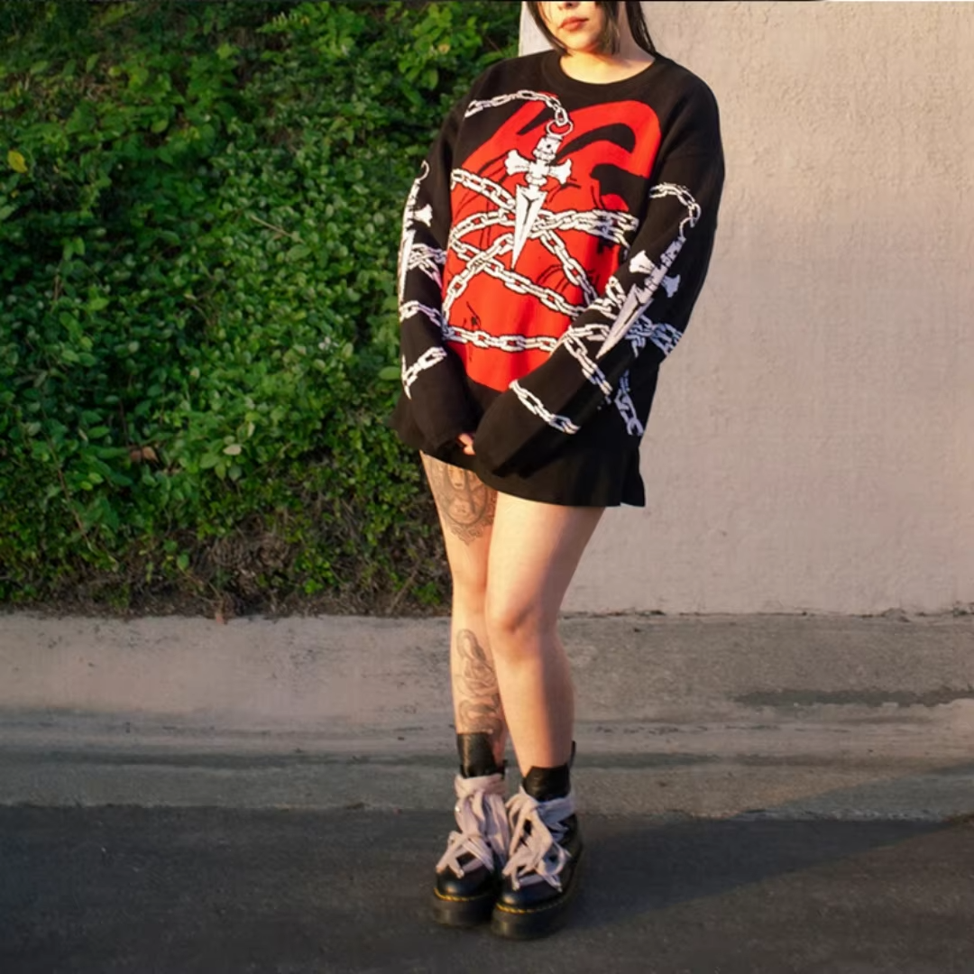 Kurapika Judgment Chain Knitted Sweater