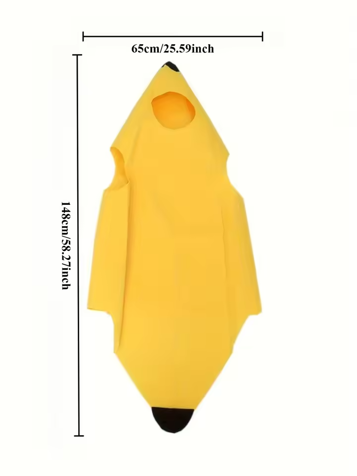 Adult & Kids Halloween Funny Banana Costume