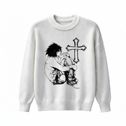 L Death Note Knitted Sweater