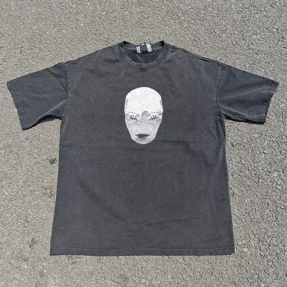 Jujutsu Kaisen Mask & Manga Scene Vintage T-Shirt front product view