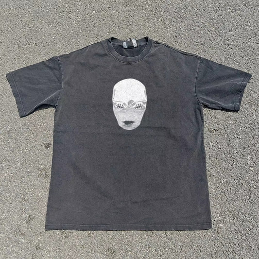 Jujutsu Kaisen Mask & Manga Scene Vintage T-Shirt front product view